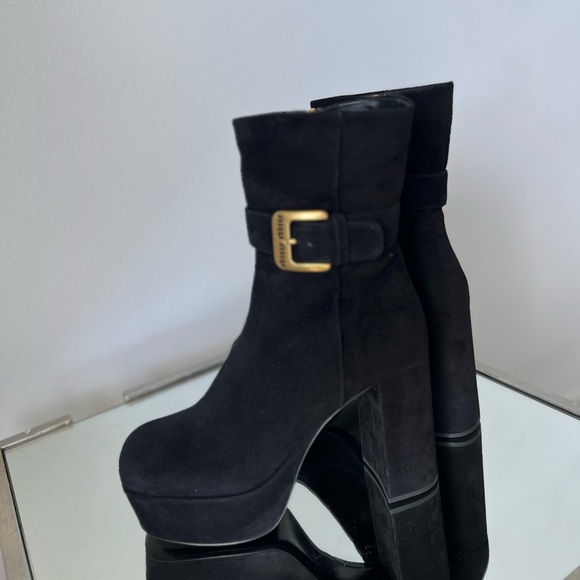 New MIU MIU Platform Ankle Boot $1,450 41 - Picture 13 of 14